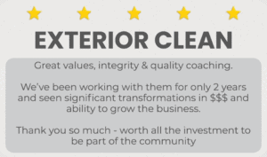 Exterior Clean - Google Review